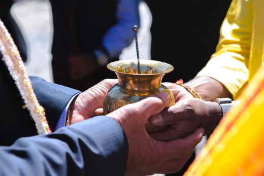 Hindoestaanse bruidsfotografie huwelijk bruiloft vagdan tilak bhatwaan kanyadan sanskar vivaah van Shveta en Vasant