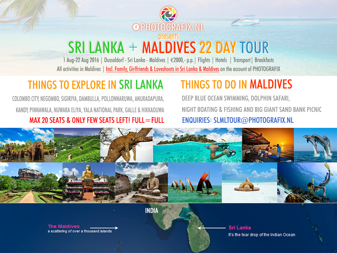 SRI LANKA + MALDIVES 22 DAY TOUR by PHOTOGRAFIX